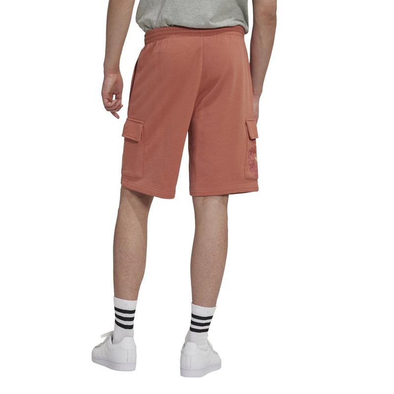 adidas Originals Mens Graphic Ozworld Cargo Shorts Magic Earth