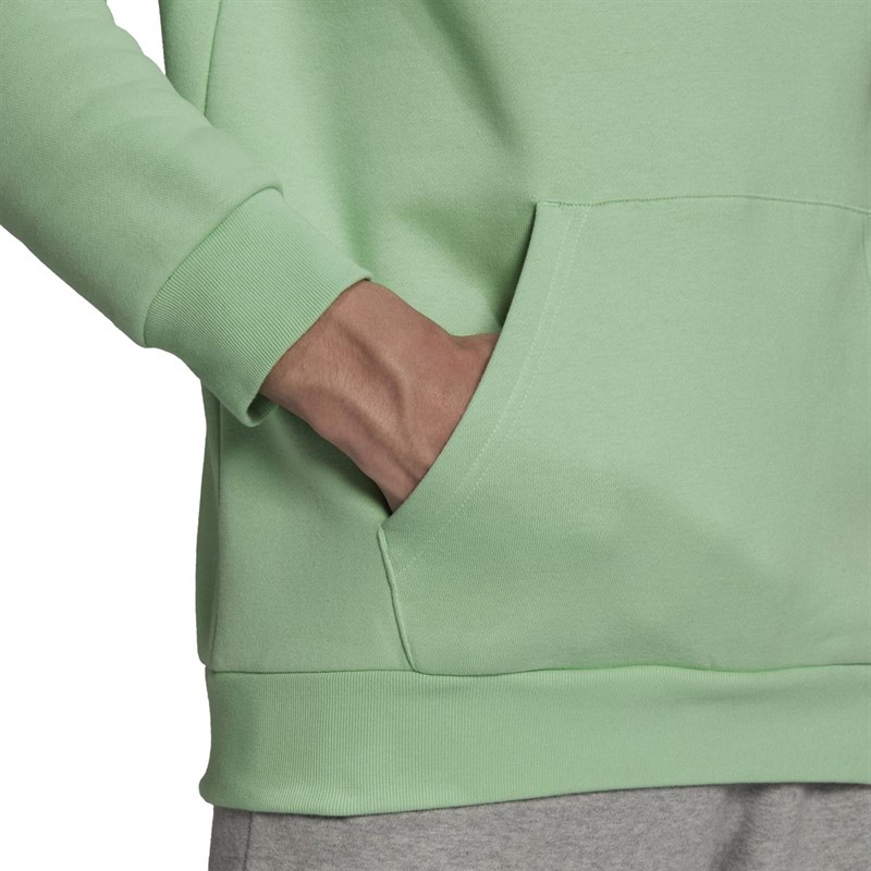adidas Originals Mens Adicolor Essentials Trefoil Hoodie Glow Mint