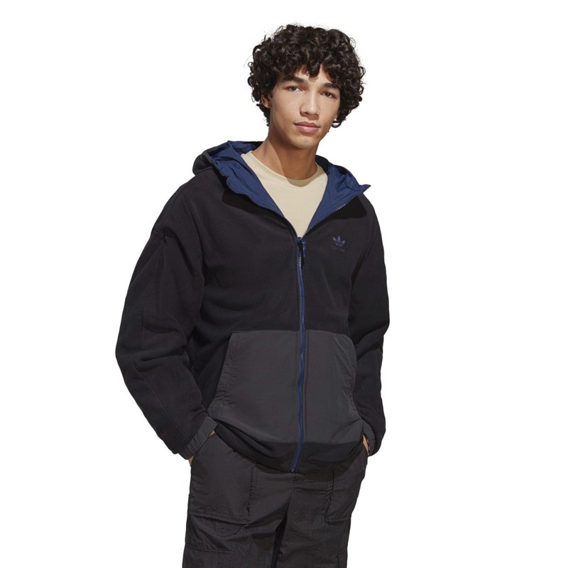 Adidas men's best sale reversible hooded jacket