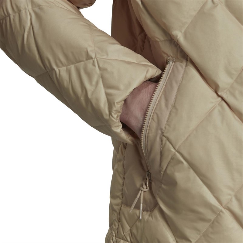 adidas Originals Mens Down Quilted Puffer Jacket Magic Beige