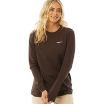 adidas Originals Womens Long Sleeve Top Dark Brown