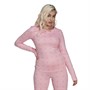 adidas Originals Womens Slim Allover Print Long-Sleeve Top Light Pink
