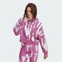adidas Originals Womens Graphic Hoodie Semi Purple/White
