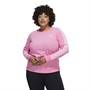 adidas Originals Womens Adicolor Classics Long-Sleeve Top (Plus Size) Bliss Pink