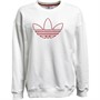 adidas Originals Womens Oversized Crew Sweatshirt White