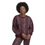 adidas Originals Womens Leopard Crew Sweatshirt Maroon/Multicolour