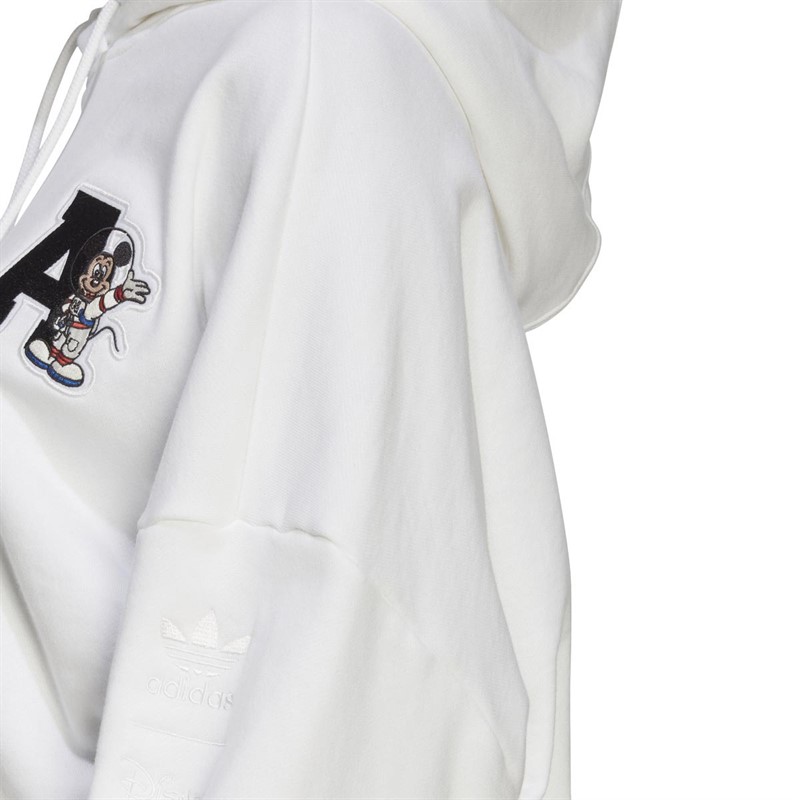 adidas Originals Womens Cropped Disney Hoodie White