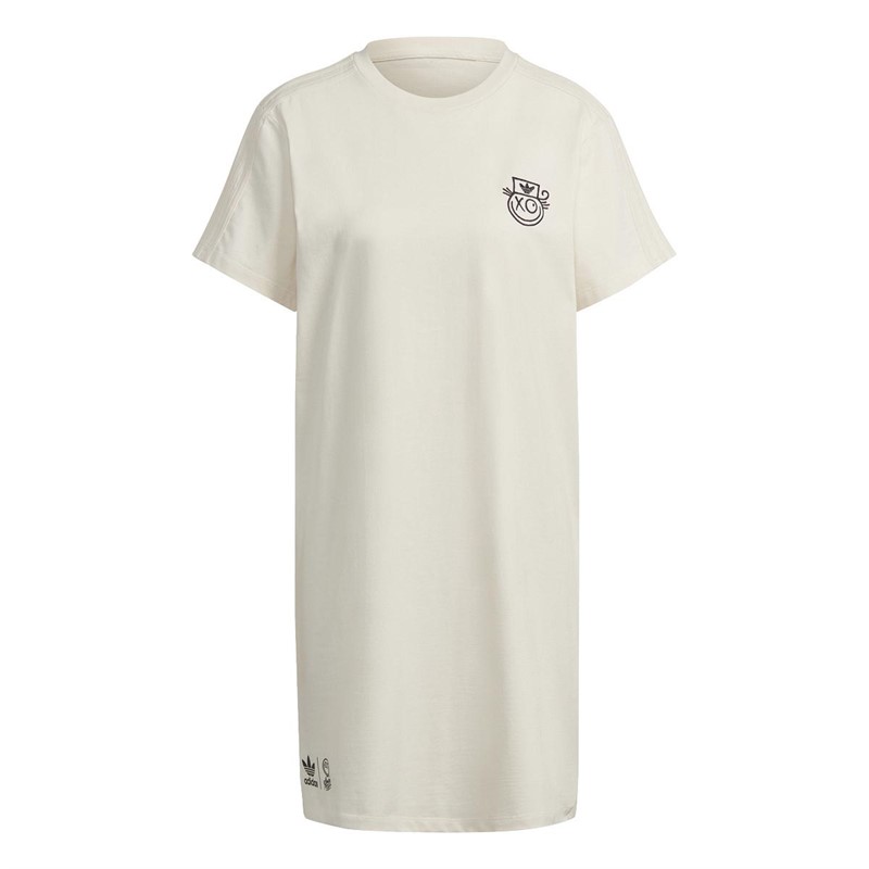 Adidas originals tape t-shirt hotsell logo dress