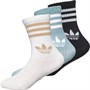 adidas Originals Kids Crew Socks Three Pairs White/Magic Grey/Black