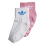 adidas Originals Infant Girls Anti-Slip Socks Two Pack Bliss Pink/White