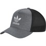 adidas Originals Mens Adicolor Classic Curved Foam Trucker Cap Black/White