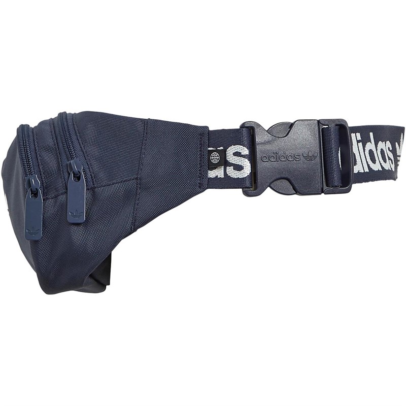 adidas Originals Mens Adicolor Branded Webbing Waist Bag Shadow Navy