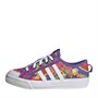 adidas Originals Childrens Girls Nizza Trainers Core Black/Footwear White/Purple Rush