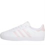 adidas Originals Junior Girls Gazelle Trainers Footwear White/Clear Pink/Silver Metallic