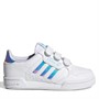 adidas Originals Girls Continental 80 Stripes Trainers Footwear White/Footwear White/Pulse Aqua