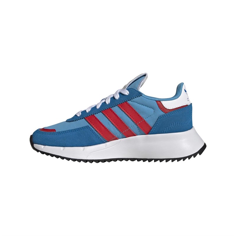 adidas Originals Junior Retropy F2 Trainers App Sky Rush/Vivid Red/Blue Rush