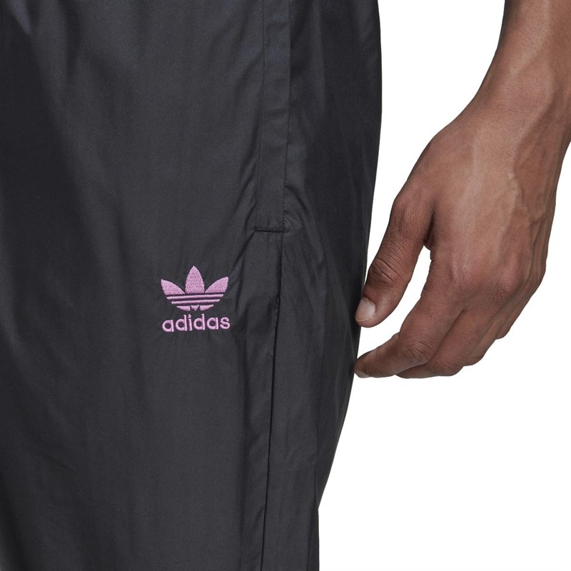 adidas Originals Mens Rekive Graphic Tracksuit Bottoms Black