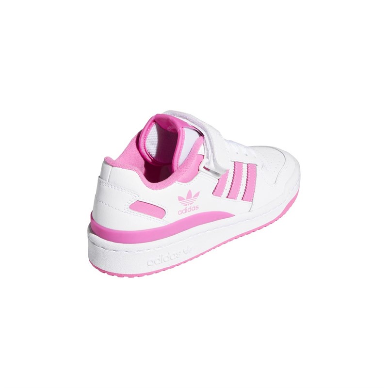 Adidas Originals Forum Low J Girl's discount Shoes Size 7 White Screaming Pink NEW