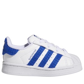 Buy adidas Originals Infant Boys Superstar Trainers Footwear White Royal Blue Footwear White