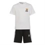 adidas Originals Boys Trefoil Shorts And Tee Set White