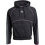 adidas Originals Mens Sport 3-Stripes Polar Fleece Hoodie Black/Semi Pulse Lilac