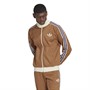 adidas Originals Mens Adicolor 70s Striped Track Top Brown Desert