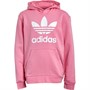 adidas Originals Junior Girls Trefoil Hoodie Bliss Pink