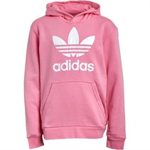 adidas Originals Junior Girls Trefoil Hoodie Bliss Pink