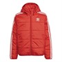 adidas Originals Boys Adicolor Padded Hooded Jacket Vivid Red