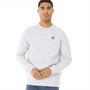 adidas Originals Mens Adicolor Essentials Trefoil Crewneck Sweatshirt Light Grey Heather/Black