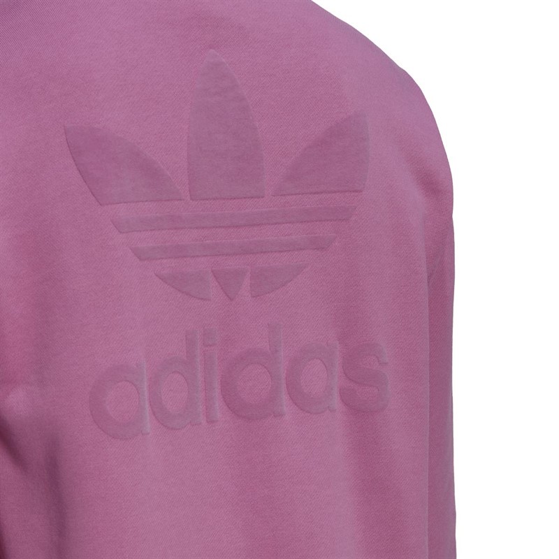 adidas Originals Mens Trefoil Series Street Hoodie Semi Pulse Lilac