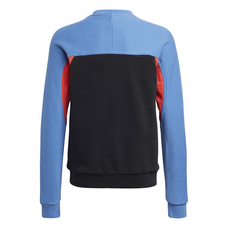 adidas Originals Boys Adventure Crew Sweatshirt Focus Blue/Black