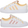 adidas Originals Girls Nizza Trainers Footwear White/Wonder Mauve/Pulse Amber