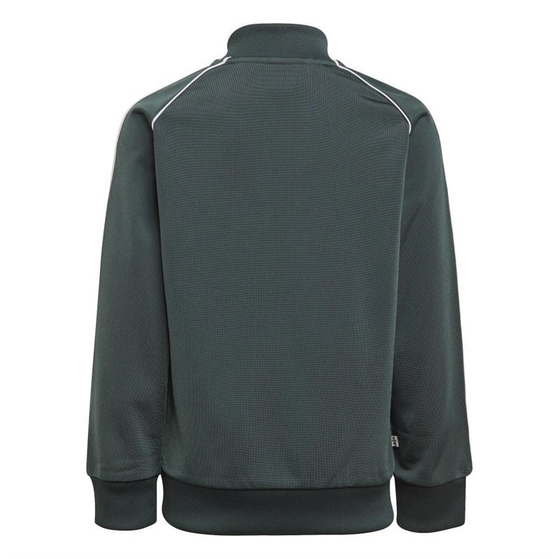 adidas Originals Boys Adicolor Superstar Tracksuit Mineral Green