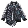 adidas Originals Infant Girls Superstar Allover Print Tracksuit Black/Bliss Lilac/Semi Rush