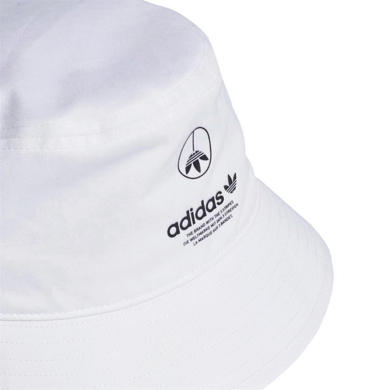 Adidas originals bucket hat white deals