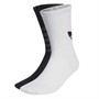 adidas Originals Mens Linear Monogram Two Pack Crew Socks White/Black