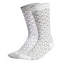adidas Originals Monogram Two Pack Crew Socks White