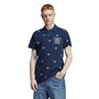 adidas Originals Mens Trefoil Graphic Archive Polo Night Indigo