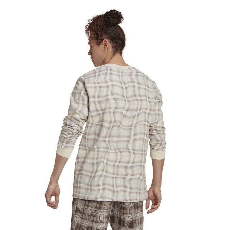 adidas Originals Mens Reveal Long Sleeve T-Shirt Wonder White