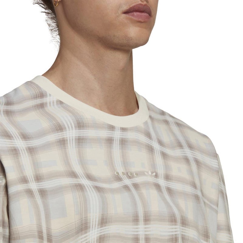 adidas Originals Mens Reveal Long Sleeve T-Shirt Wonder White