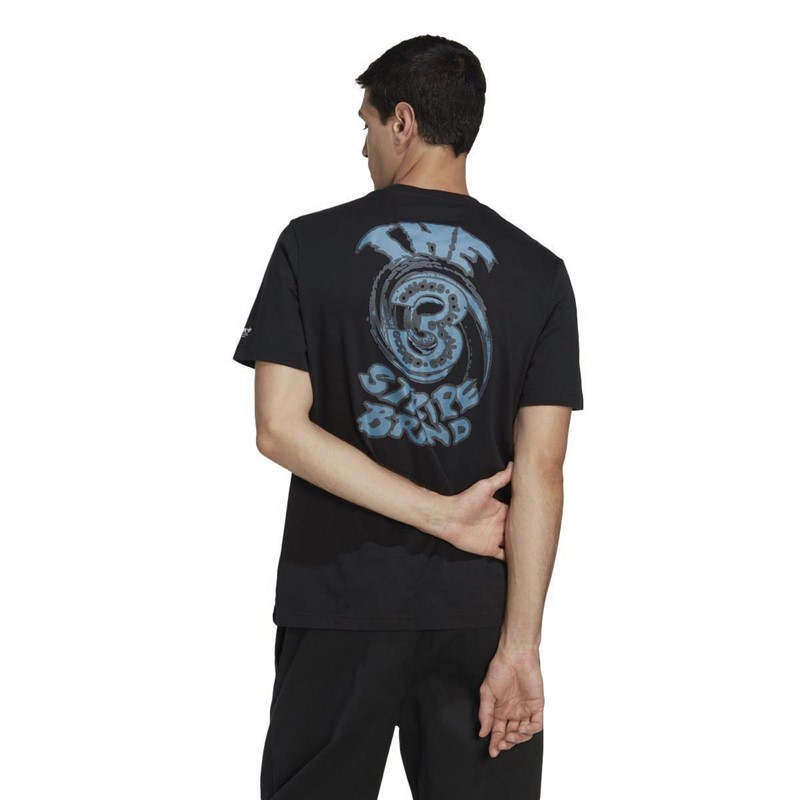 adidas Originals Mens Graphic Campus T-Shirt Black