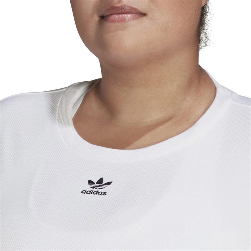 adidas Originals Womens Adicolour Logo T-Shirt (Plus Size) White