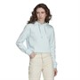 adidas Originals Womens Adicolor Essentials Cropped Hoodie Almost Blue