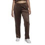 adidas Originals Womens Velvet Trefoil Sweat Pants Dark Brown