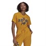 adidas Originals Womens Walt Disney Bambi Trefoil T-Shirt Craft Gold