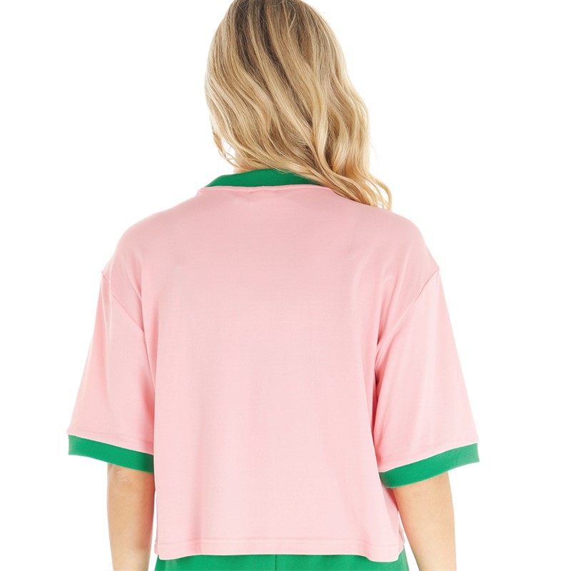 adidas Originals Womens Adicolor 70S Oversized T-Shirt Super Pop