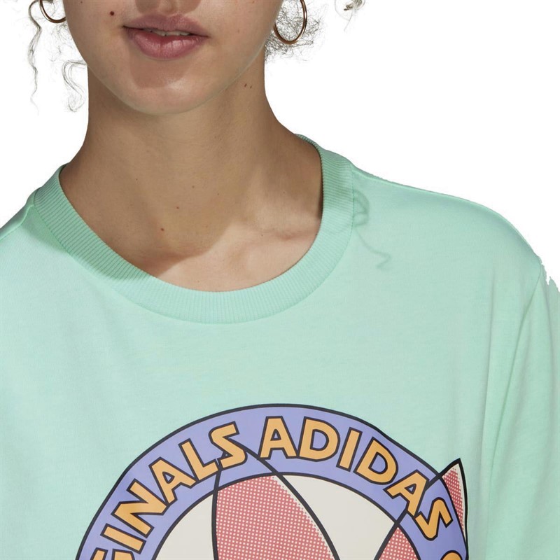 adidas Originals Womens Graphic Trefoil T-Shirt Pulse Mint