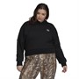 adidas Originals Womens Cropped Hoodie (plus Size) Black