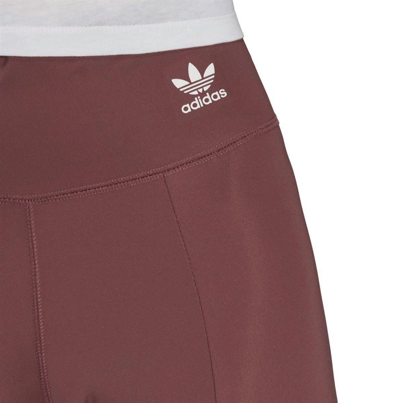 adidas Originals Womens Adicolour Classics Open Hem Leggings Quick Crimson